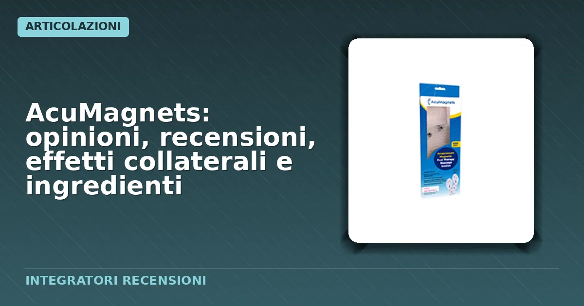 Confezione del prodotto integratore in formato solette per scarpe con magneti