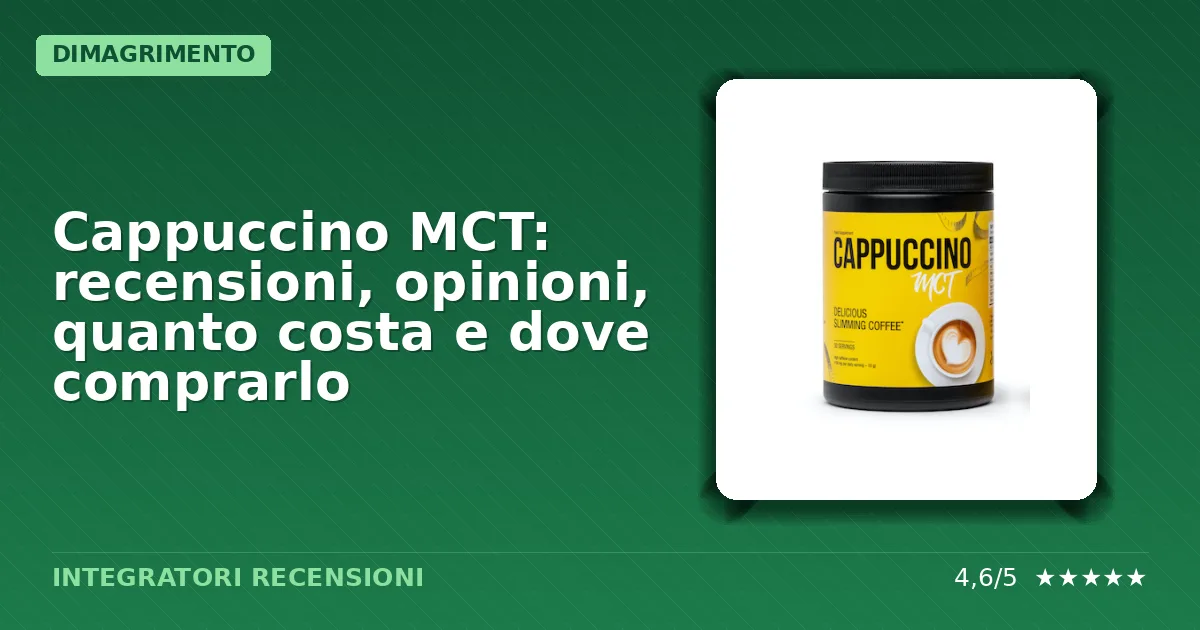 Confezione del prodotto Cappuccino MCT
