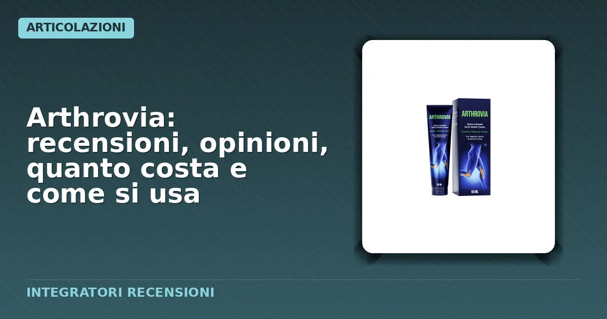 Confezione della crema Artrovio contenente tubo applicatore