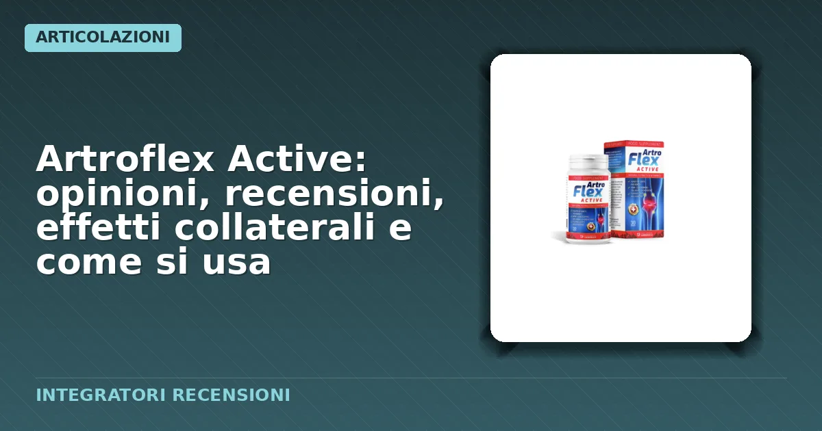 Confezione pomata Artroflex Active per articolazioni
