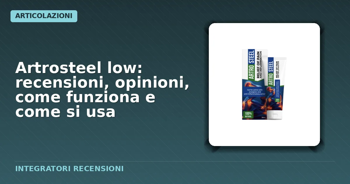 Confezione crema Artrosteel low