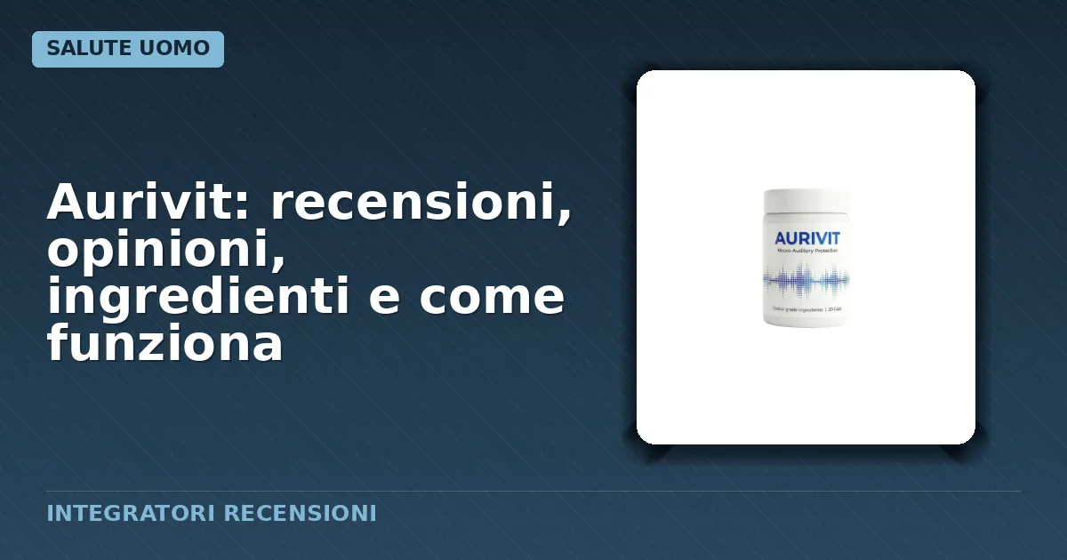 Confezione delle capsule Aurivit