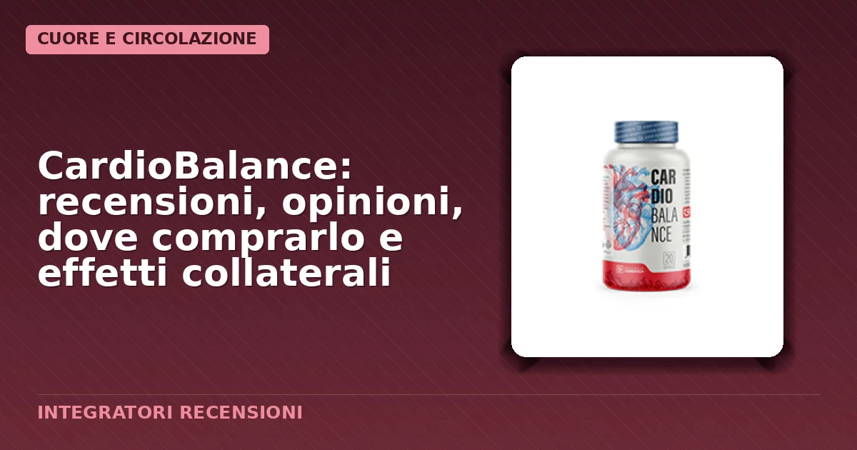 Confezione capsule CardioBalance