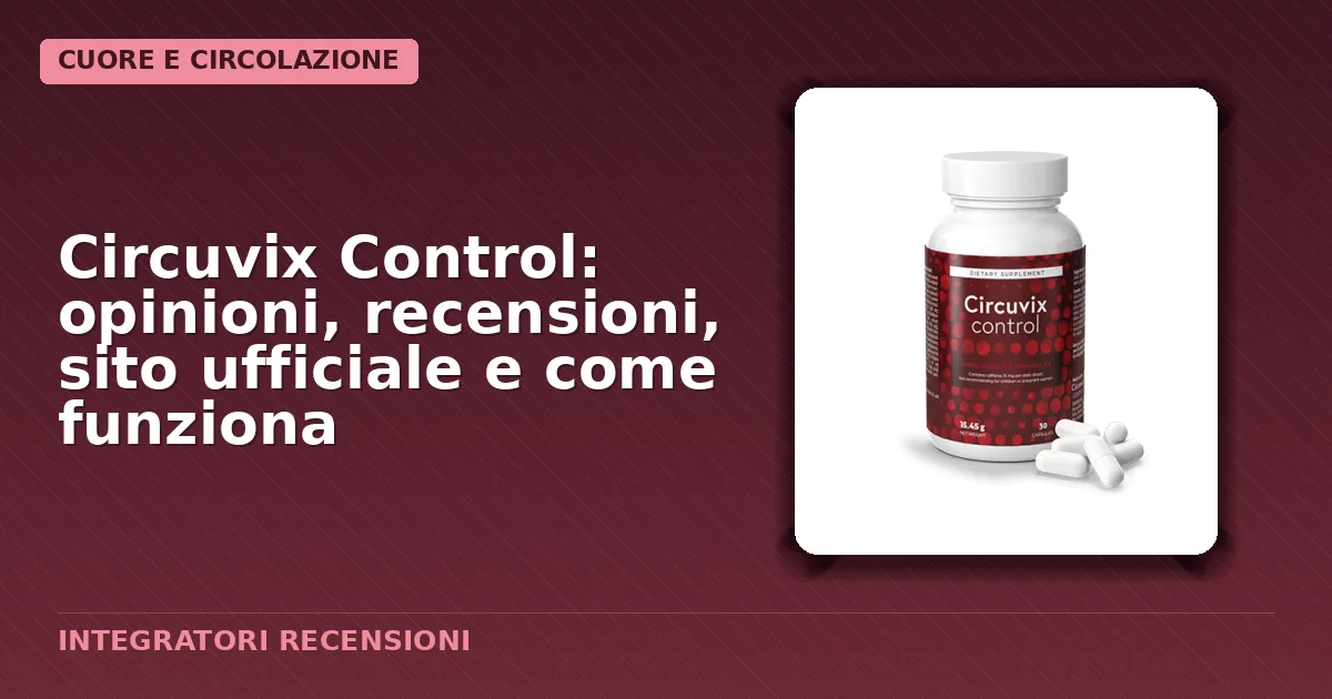 Confezione capsule Circuvix Control