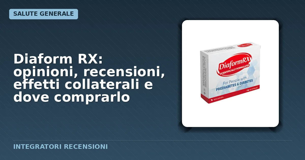 Confezione originale integratore Diaform RX