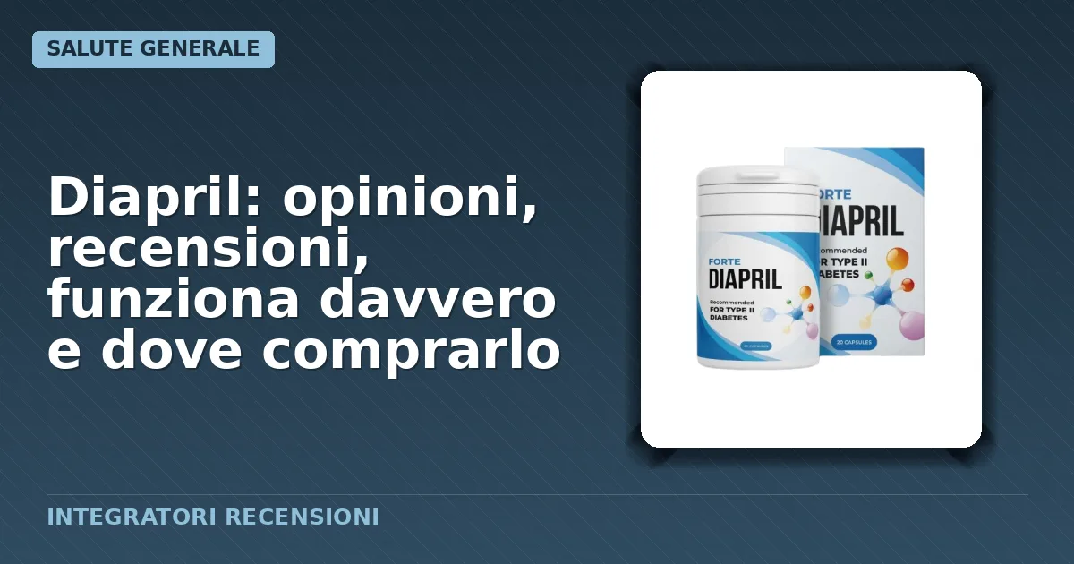 Confezione originale del prodotto integratore alimentare Diapril