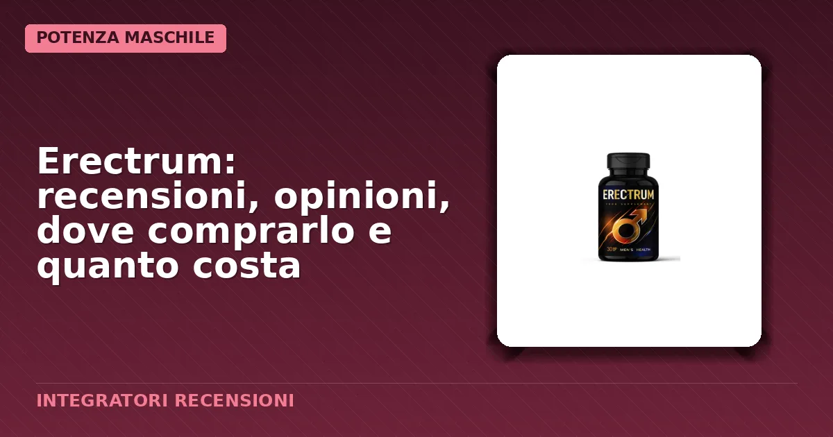 Confezione del gel Erectrum destinato agli uomini