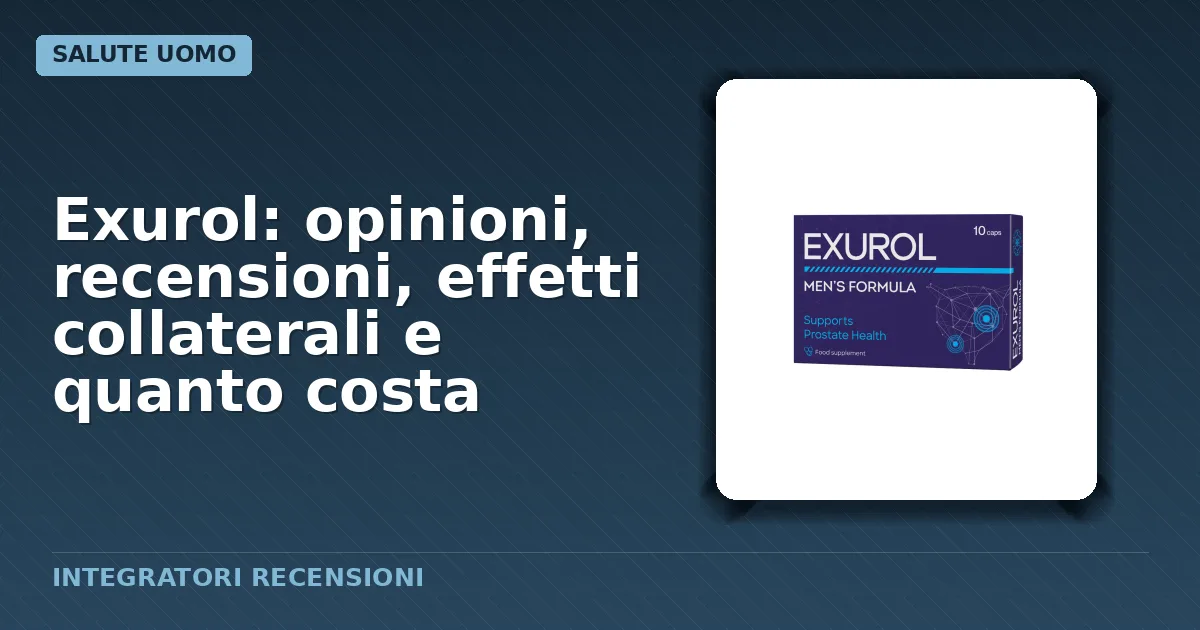 Confezione capsules Exurol