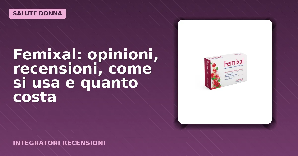 Confezione capsule Femixal integratore per donne