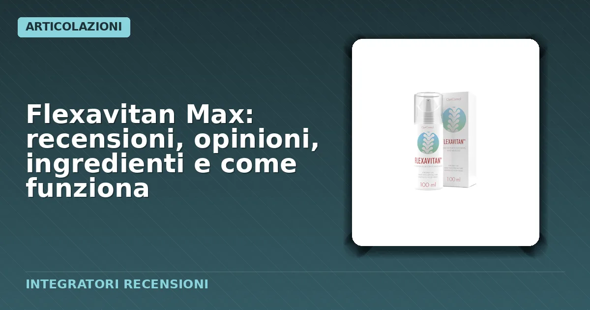 Confezione standard del gel Flexavitan Max