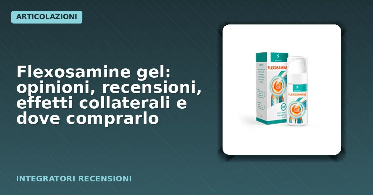Confezione standard del Flexosamine Gel