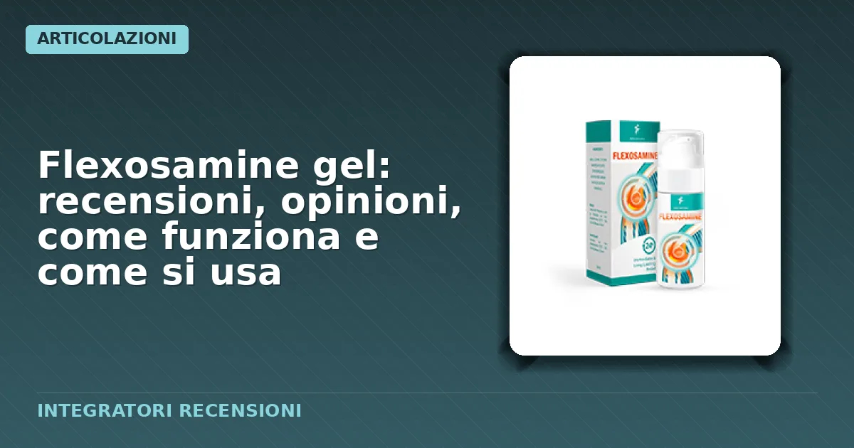 Confezione crema Flexosamine gel