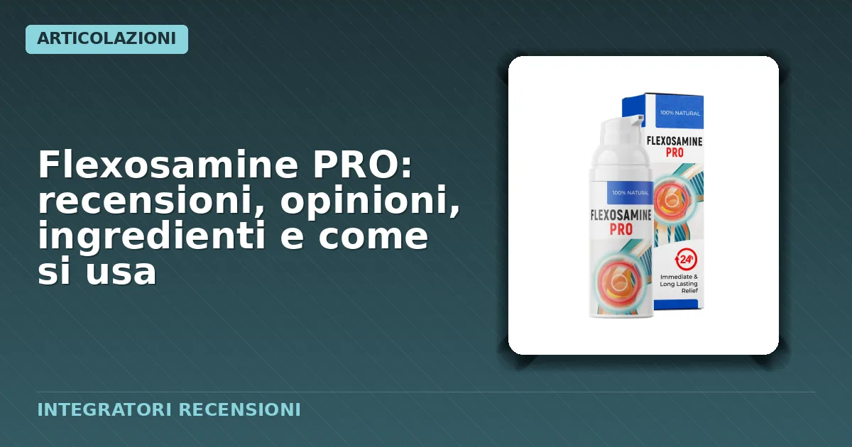 Confezione capsule Flexosamine PRO