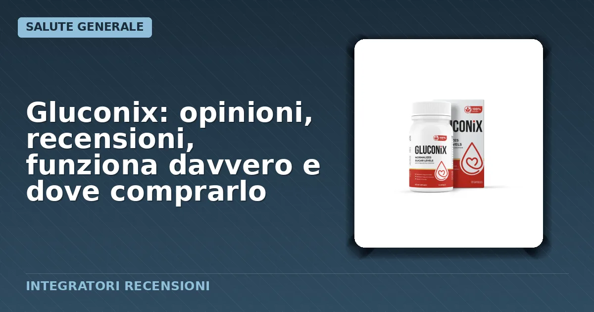 Confezione originale integratore Gluconix