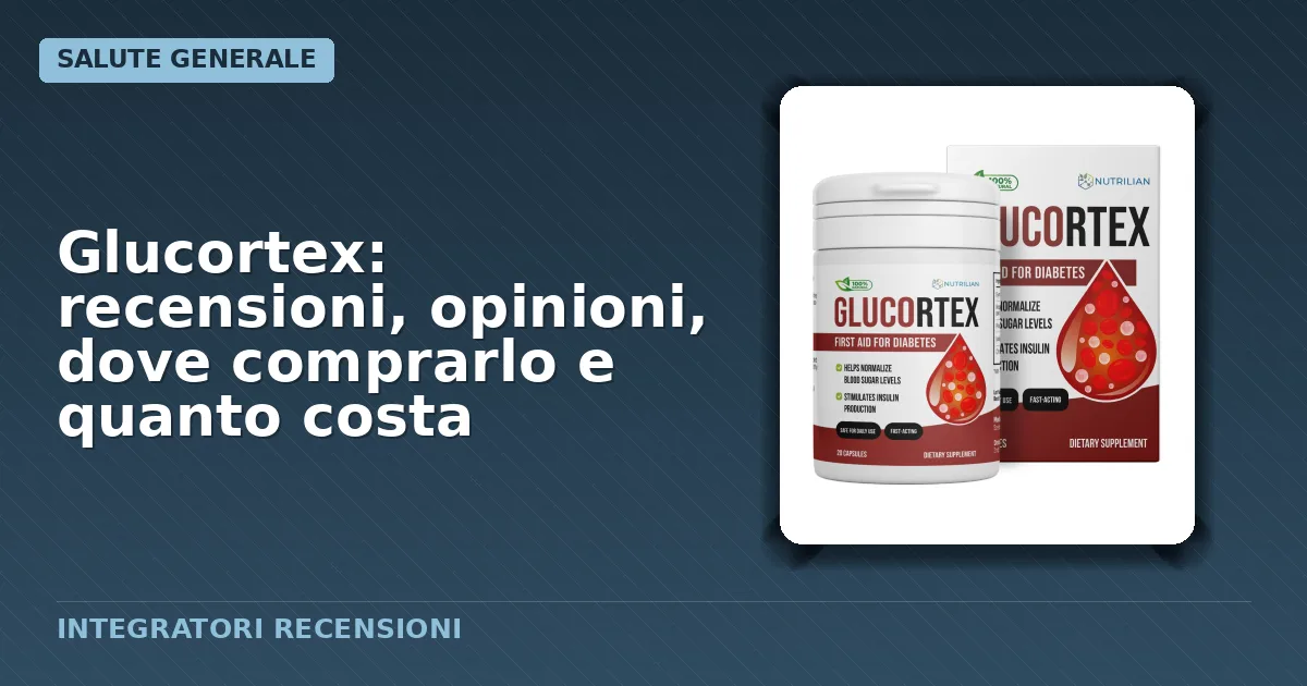 Confezione capsule integratore naturale Glucortex