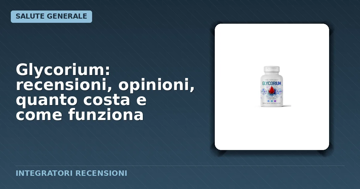 Confezione capsule integratore Glycorium