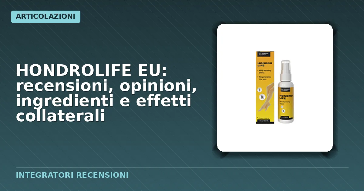 Confezione spray HONDROLIFE EU per uso topico