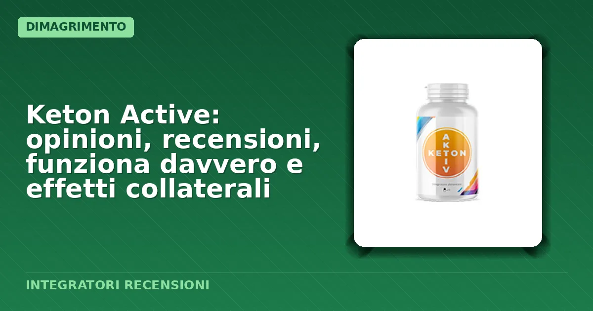 Confezione standard del prodotto Keton Active in capsule