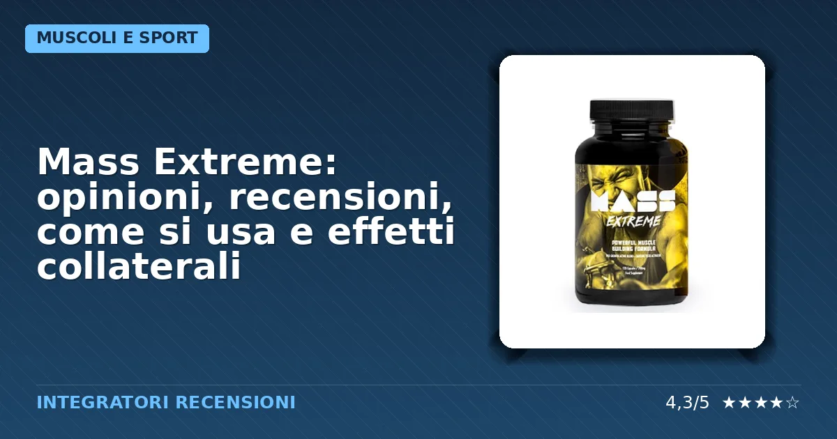 Confezione originale integratore Mass Extreme