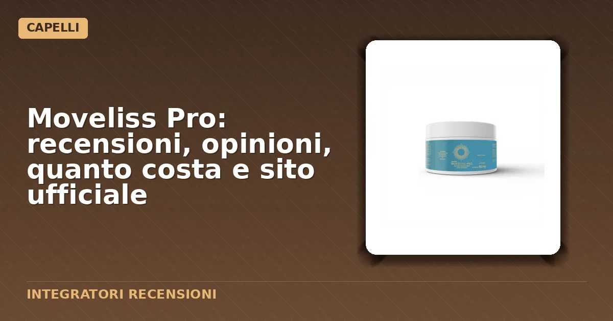 Confezione originale del supplemento alimentare Moveliss Pro