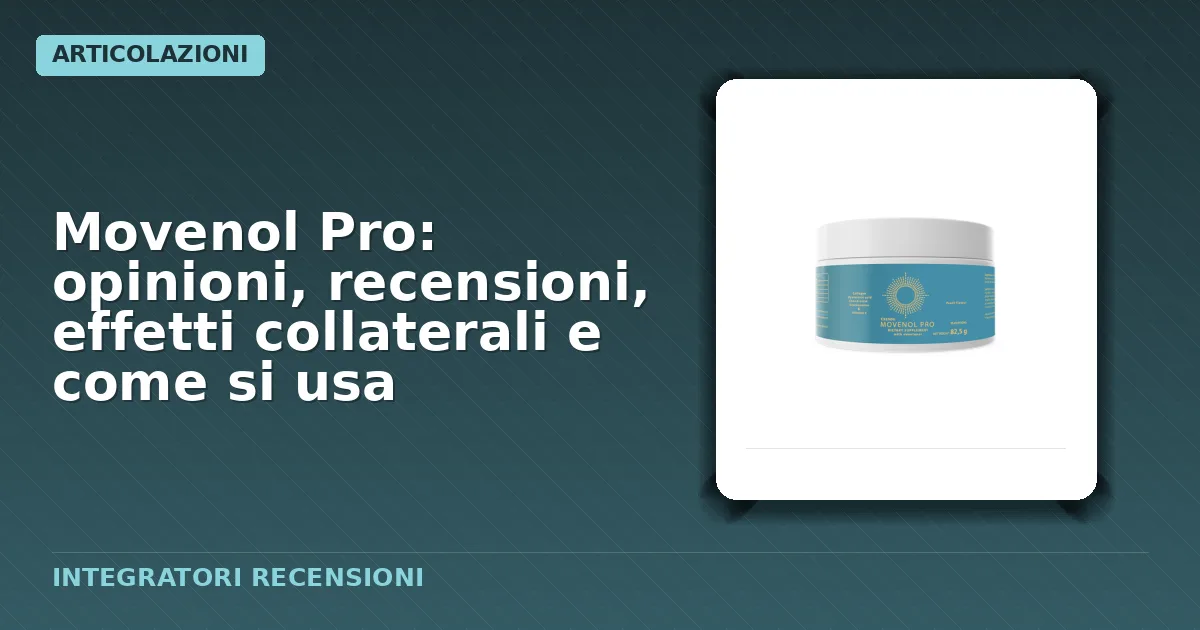 Confezione integratore Movenol Pro