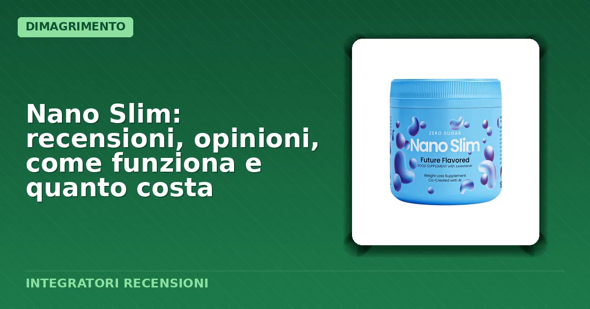 Confezione generica polvere Nano Slim