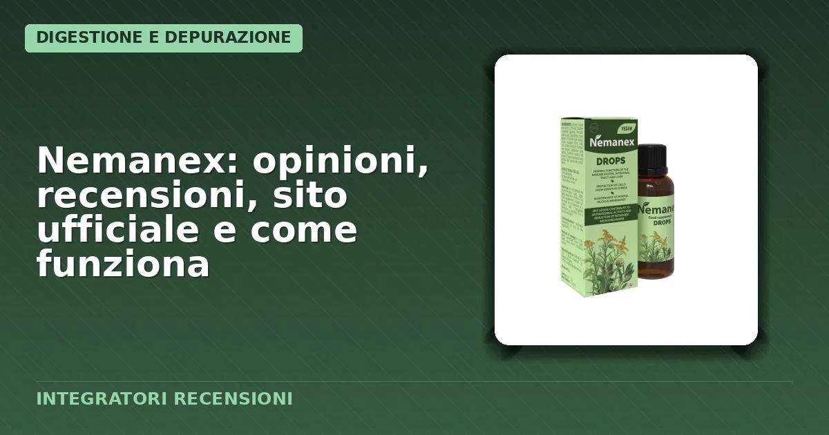 Confezione originale del supplemento alimentare Nemanex