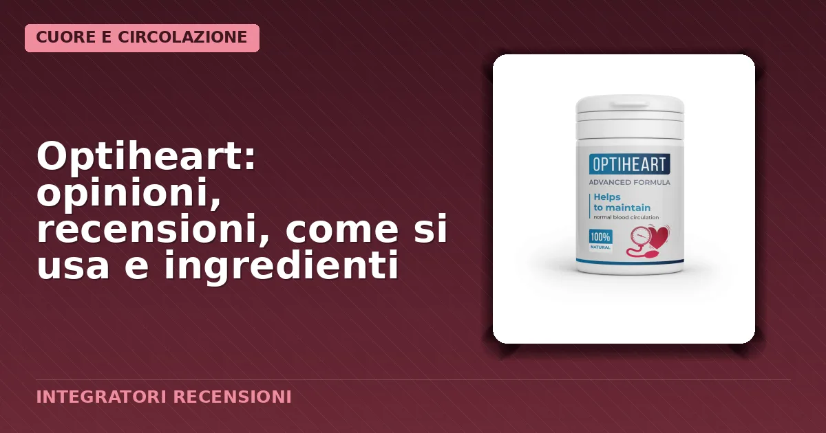 Confezione del prodotto integratore alimentare Optiheart