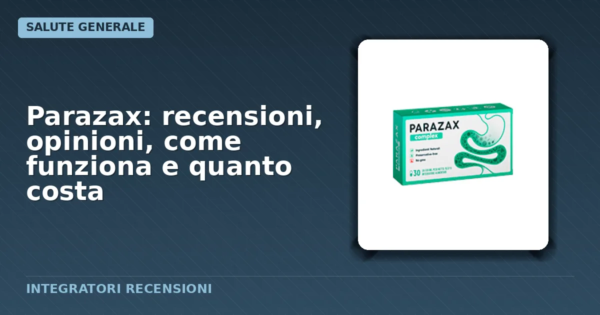 Confezione del supplemento Parazax