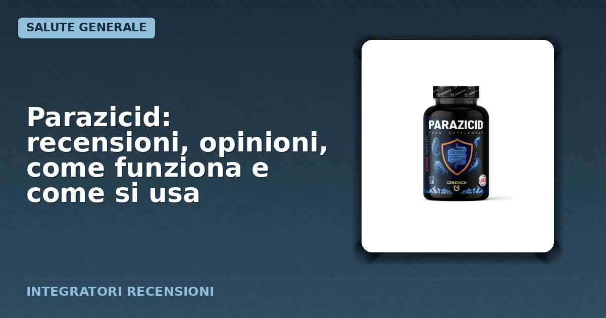 Confezione capsule integratore alimentare Parazicid
