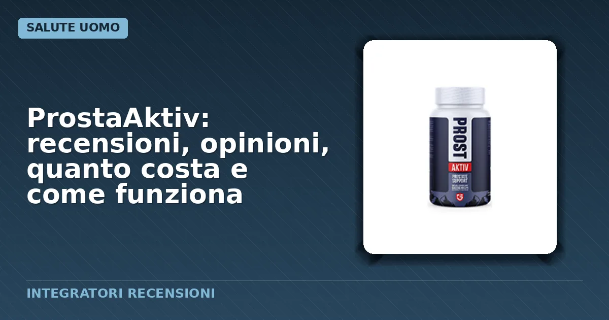 Confezione delle capsule integratore alimentare ProstaAktiv