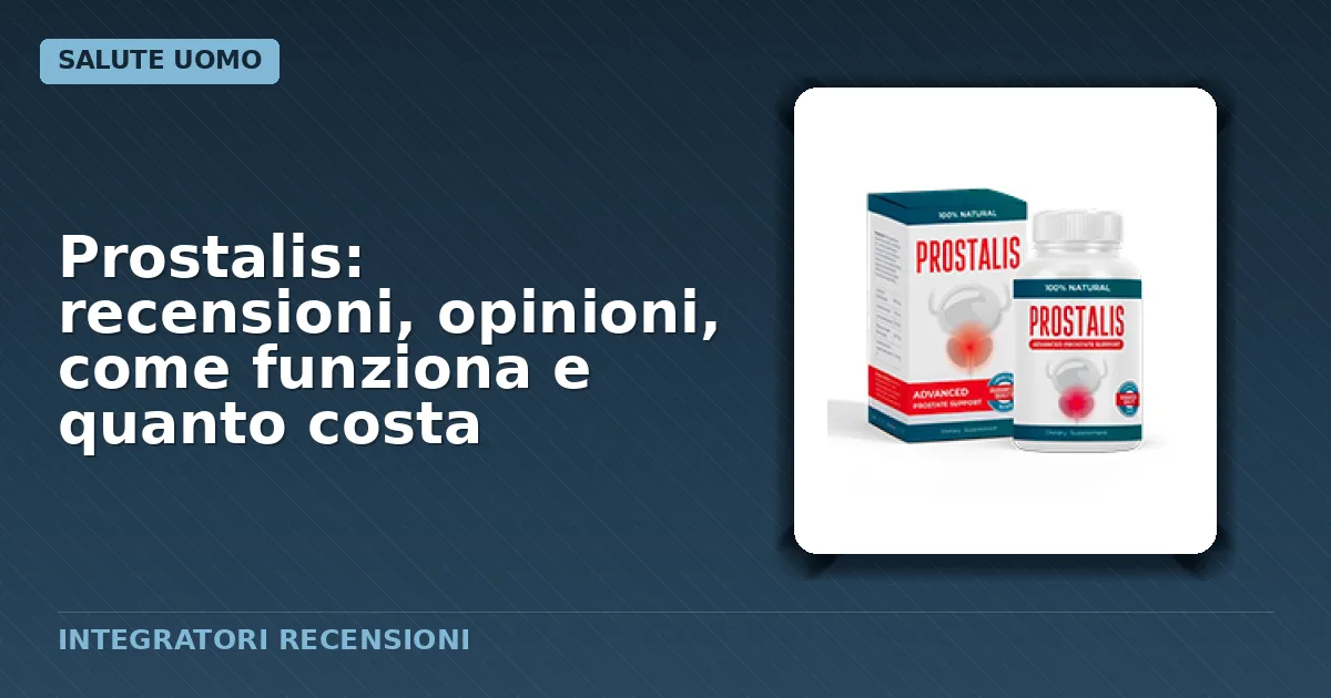 Confezione originale dell'integratore Prostalis