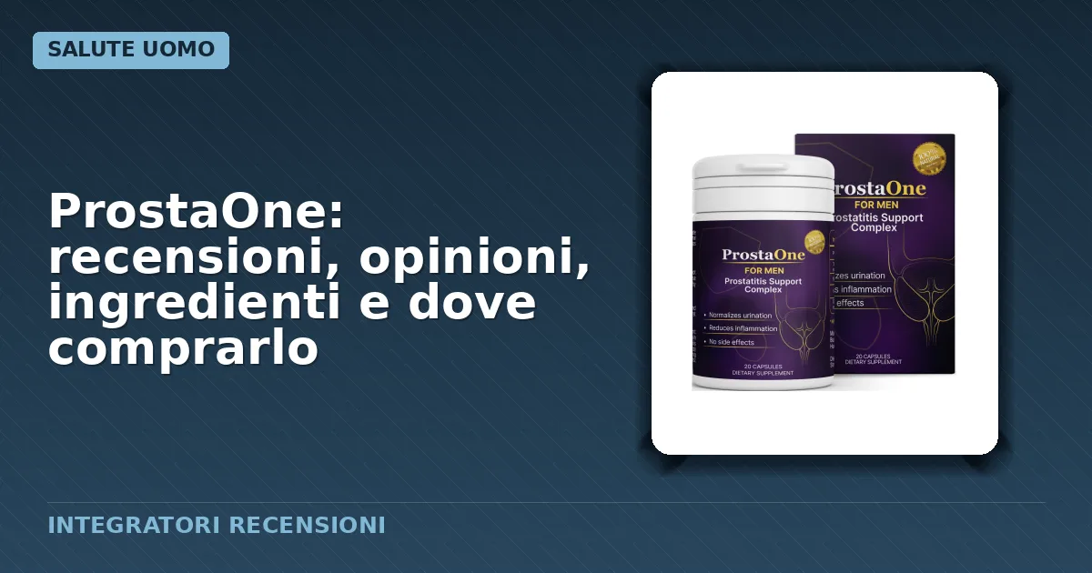 Confezione capsule integratore alimentare ProstaOne