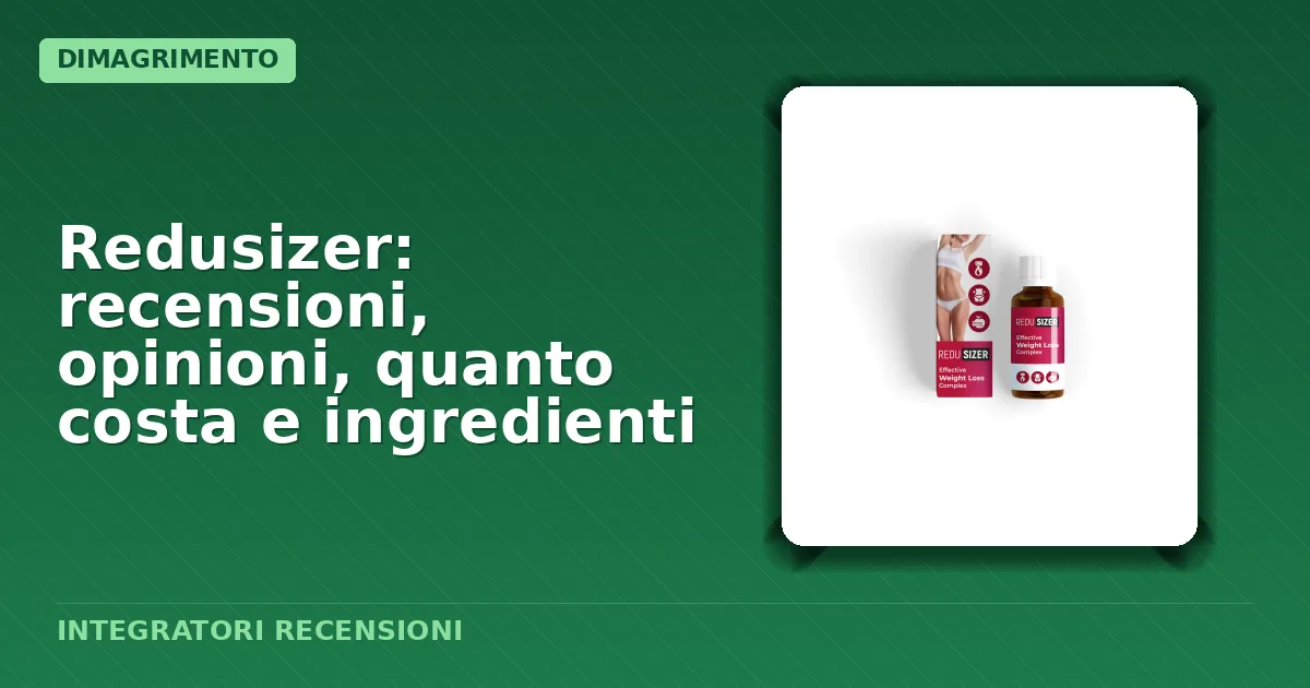 Flacone gocce integratore alimentare Redusizer