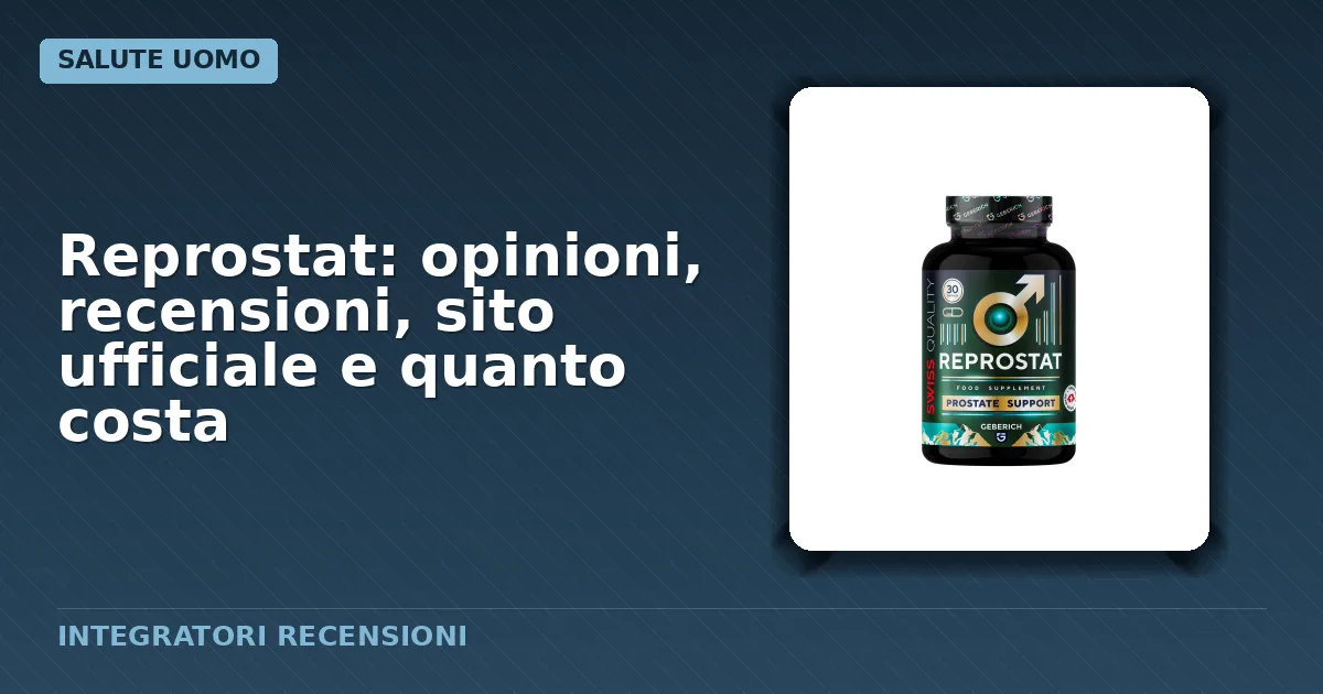Confezione capsule integratore Reprostat