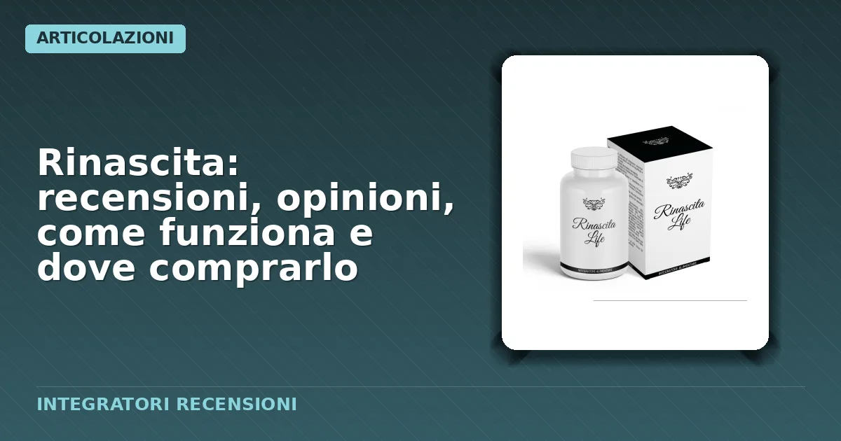 Confezione capsule integratore Rinascita