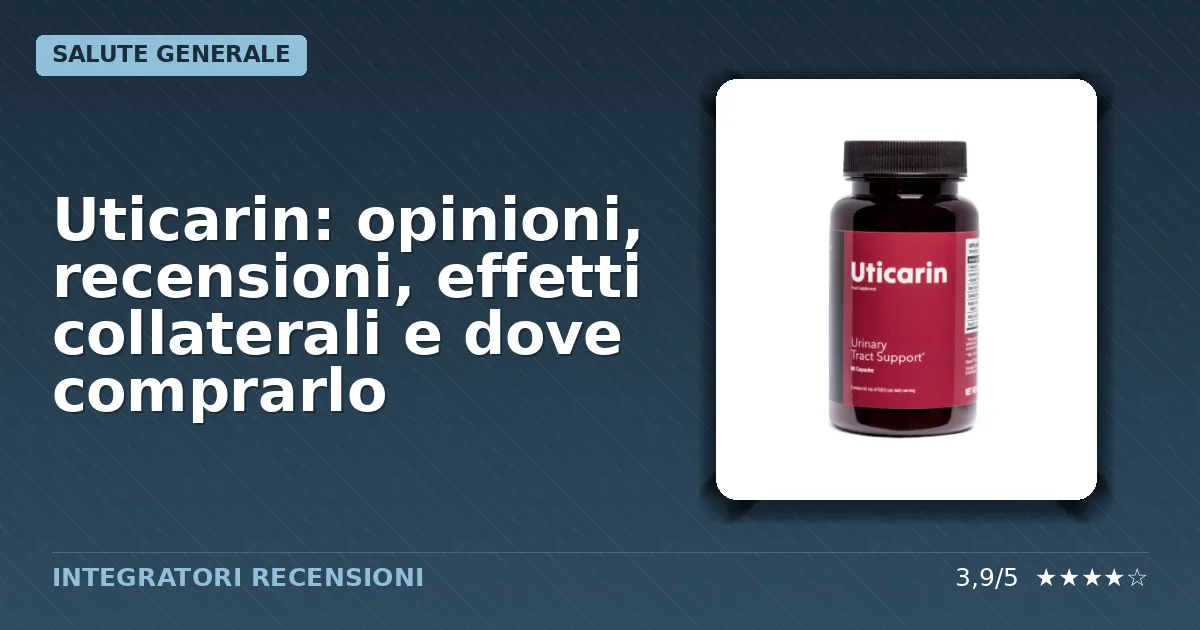 Confezione dell'integratore alimentare Uticarin