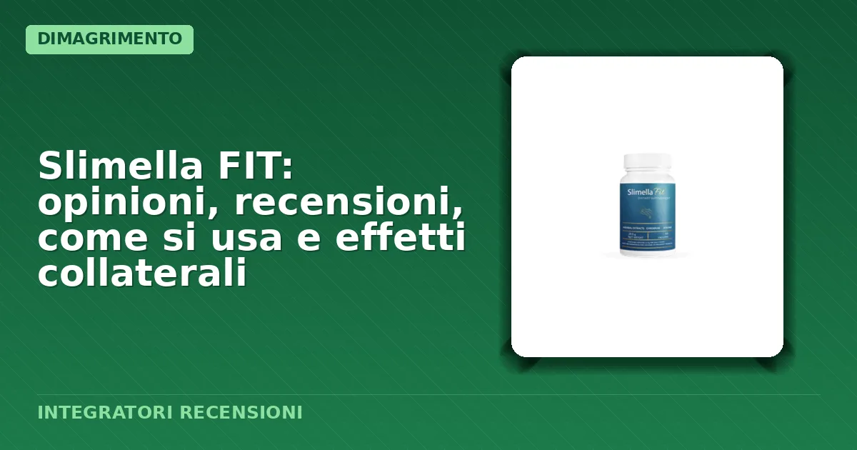 Confezione del prodotto integratore alimentare Slimella FIT