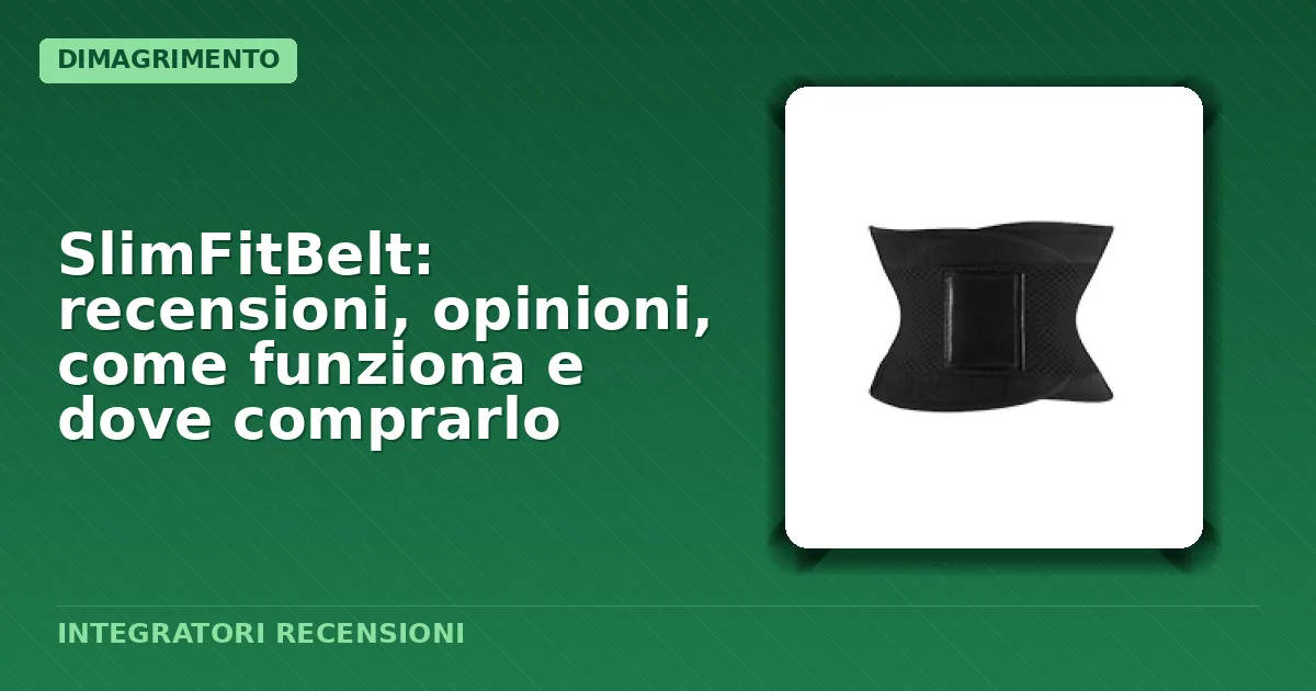 Confezione della cintura dimagrante SlimFitBelt