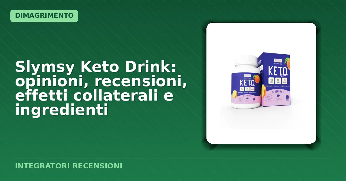 Confezione originale polvere Slymsy Keto Drink