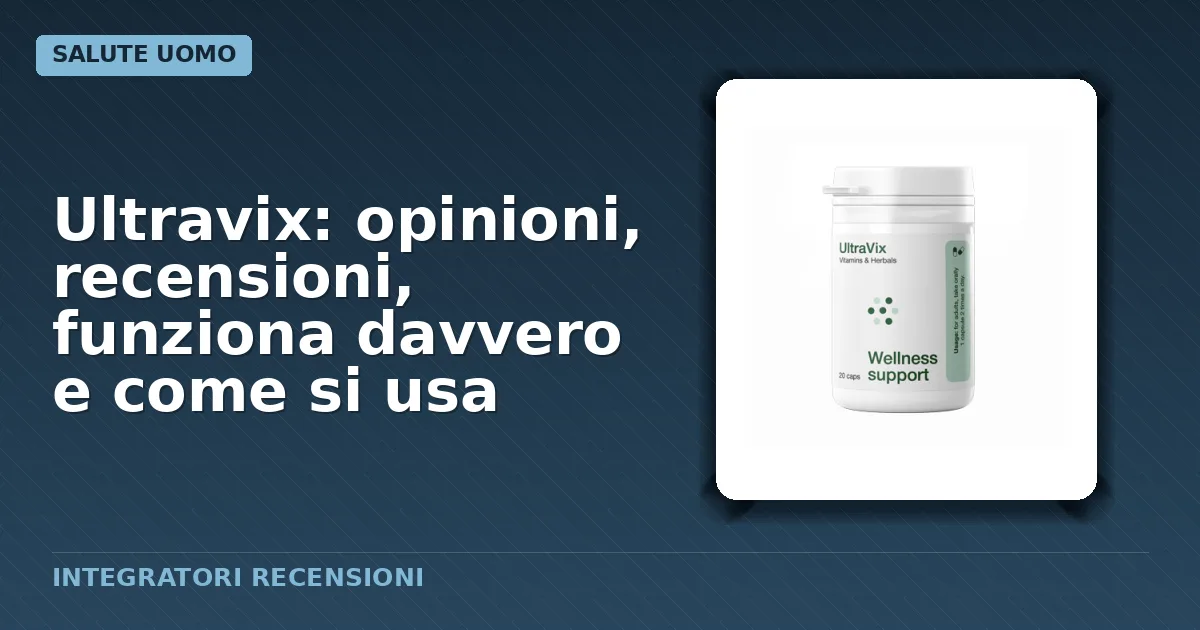 Confezione capsule Ultravix per salute udito