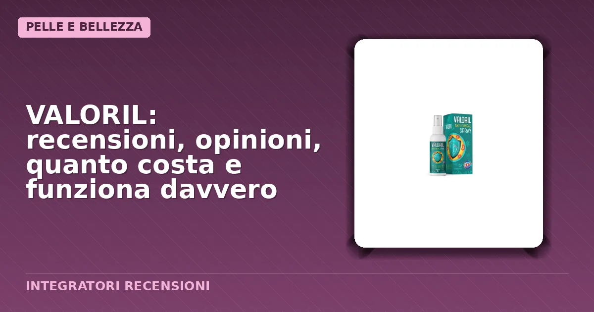 Flacone spray VALORIL per trattamenti antimicotici
