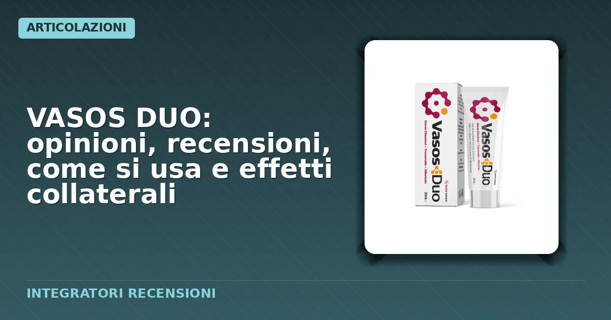 Confezione originale del gel VASOS DUO